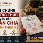 Lời chứng chứng thực văn bản phân chia di sản thừa kế