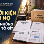 Khởi kiện đòi nợ cần những giấy tờ và chứng cứ gì?