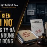 Cách khởi kiện đòi nợ công ty đã tạm ngừng hoạt động