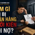 Bị ngân hàng khởi kiện đòi nợ thì phải làm thế nào?