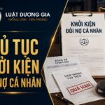 Thủ tục và các bước khởi kiện đòi nợ cá nhân chi tiết