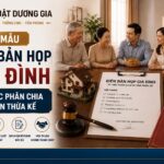 Mẫu biên bản họp gia đình về việc phân chia di sản thừa kế