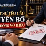 Luật sư yêu cầu tuyên bố hợp đồng dân sự vô hiệu
